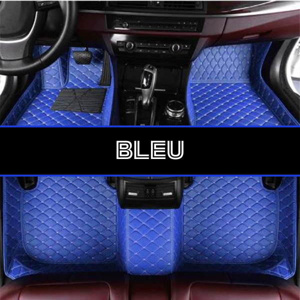 couleur Foot-BLEU Tapis de sol de voiture personnalisé intérieur